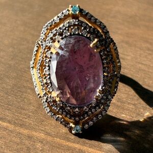 Robindira Unsworth Amethyst & Topaz Ring